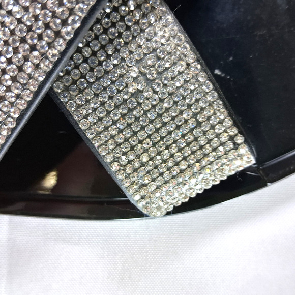 Steve Madden Sandals Size 8 Slide Silver Rhinestones Women Shoes New without Tag - Picture 15 of 16